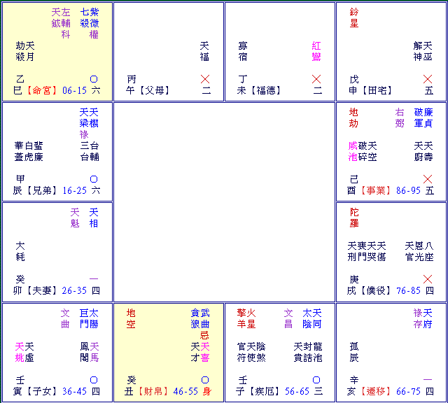 紫薇命盘免费详解希望紫微斗数在线排盘系统怎么看