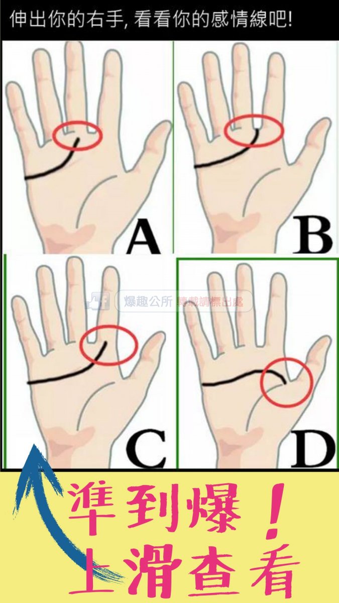 感情线的手相特征，看看你是哪一种？