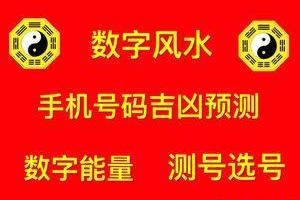 奇门遁甲周易测选手机号码预测吉凶 车牌号 数字能量磁场风水定制